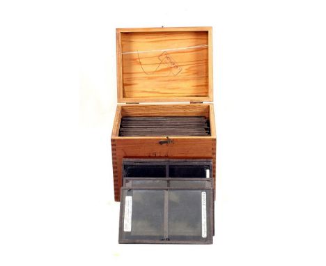 Large Format Edwardian Glass Stereo Positives, Several Featuring Climbing &amp; Cycling. Around 40 in total with a very inter