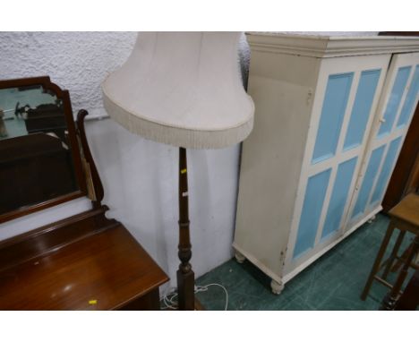 Mahogany standard lamp 