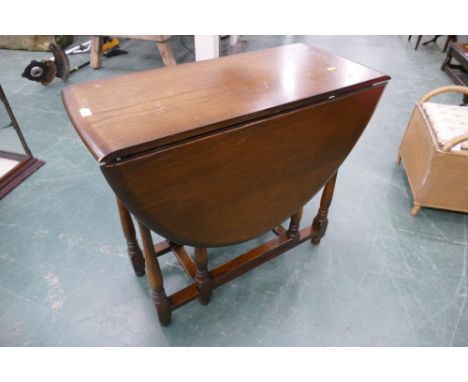 Oak twin drop flap gate leg table 