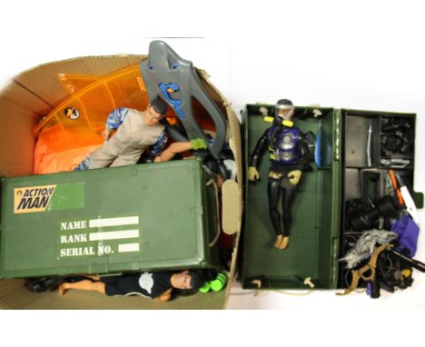 A quantity of Action Man figures and equipment.