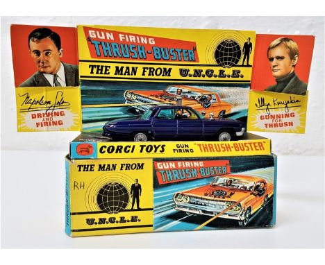 VINTAGE BOXED CORGI 497 THE MAN FROM UNCLEThrush Buster Oldsmobile Super 88, with box and card liner 