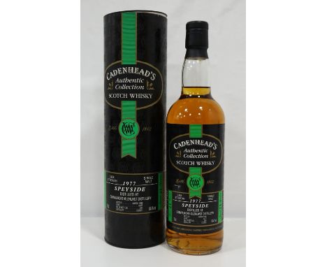 CONVALMORE-GLENLIVET 1977 - CADENHEAD'S Bottled by Cadenhead's as part of their Authentic Collection. Convalmore-Glenlivet 21