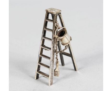 A NOVELTY SILVER LADDER.