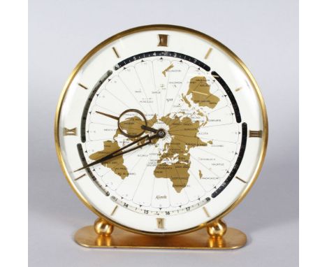 A KUNDO CIRCULAR CLOCK OF THE WORLD. 9ins diameter.