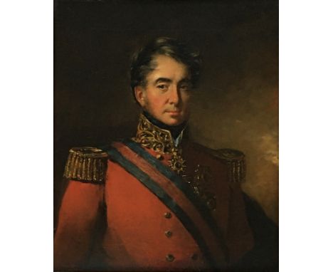 Late 18th century, portrait of a British General, oil on canvas, 34 x 28cm 