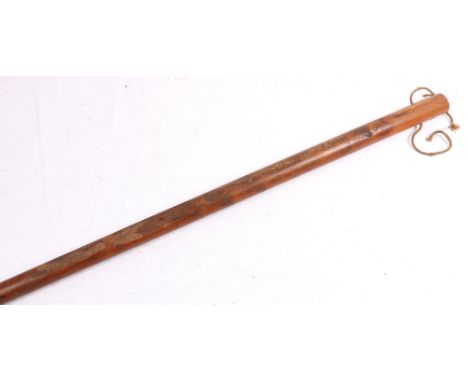 Hardwood walking stick reputed to have been present during the Crimean war.