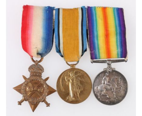 WWI trio including war medal and victory medal to 2164 A SJT C MORRISON R SCOTS and 1914-15 star to 300583 PTE C MORRISON R S