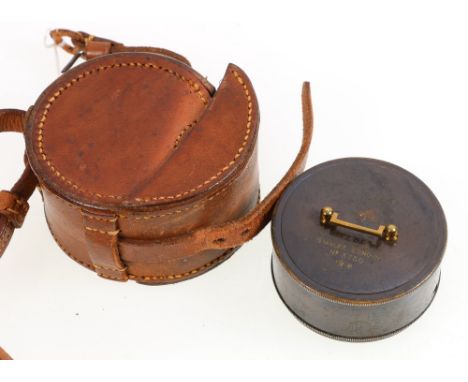 WWI military issue pocket sextant by Stanley of London, numbered 3750, dated 1918 and stamped with broad crows foot arrow, in