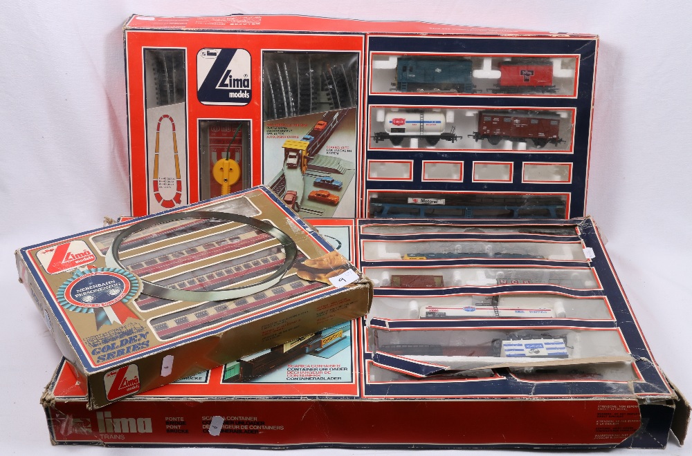 Three Lima OO gauge electric train sets 1309A, 107107AW and 109726G