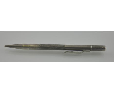 An engine turned sterling silver propelling pencil