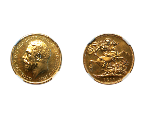 George V (1910-1936), Proof Two Pounds, 1911, bare head left, rev. St. George slaying dragon, (S.3995). Light hairlines, othe