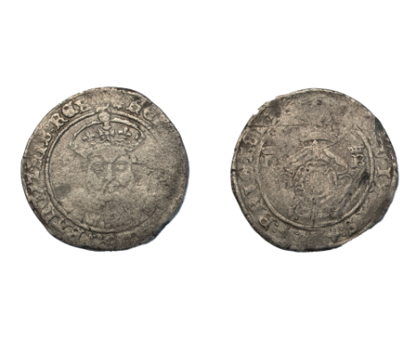 Henry VIII (1509-1547), Testoon, third coinage, Bristol mint, local dies, crowned facing bust, rev. crowned Tudor rose dividi