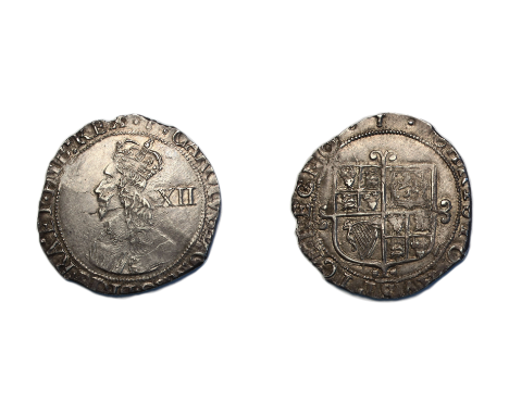 Charles I (1625-1649), Shilling, Tower mint under Parliament, group G, seventh narrow crowned bust left, mark of value behind