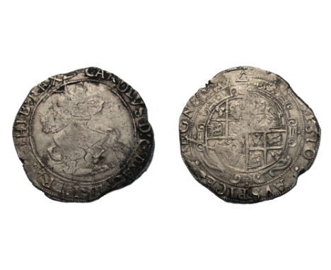 Charles I (1625-1649), Halfcrown, Tower mint, group III, type 3a2, horseman left with cloak flying from king's shoulder, roug