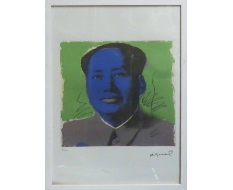 ANDY WARHOL 'Mao', lithograph, from Leo Castelli gallery, stamped on reverse, edited by G. Israel on Arches paper, numbered e