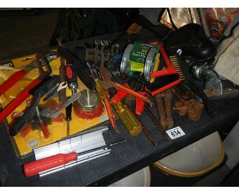 A shelf of assorted tools. (collect only)