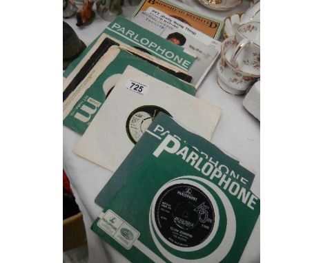 A quantity of 45 rpm records including Beatles, Michael Jackson etc.,