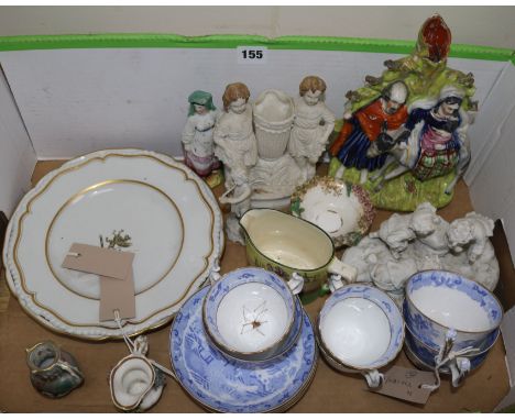 A Royal Worcester armorial plate and sundry ceramics