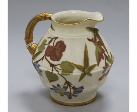 A Royal Worcester fluted jug
