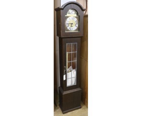 A Grandmother clock, H.148cm