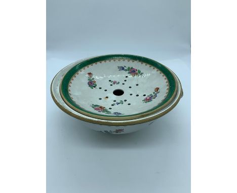 A Spode drainer or strainer