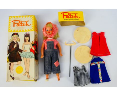 Pedigree - Patch - A boxed Patch doll with dungarees outfit and 3 x more items of clothing all with Patch labels inside. The 