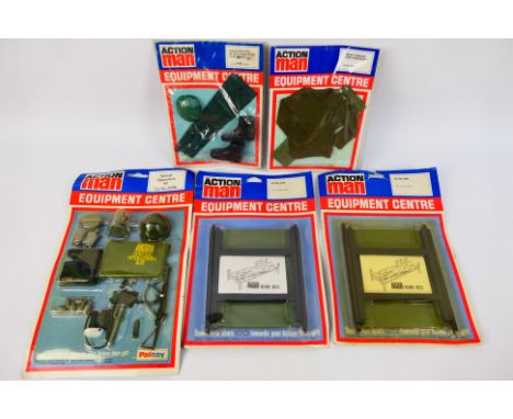 Palitoy - Action Man - 5 x unopened Action Man accessory sets, Army Jersey & Trousers # 34285, Infantryman Beret, Trousers an