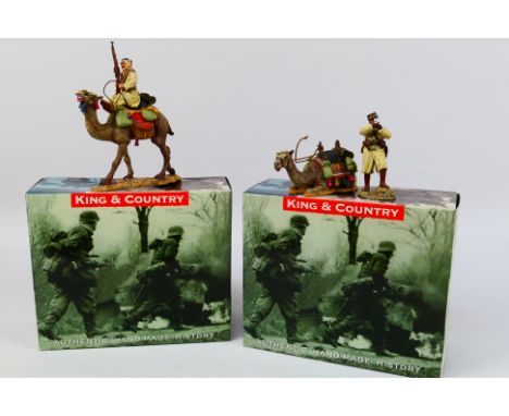 King and Country - Two boxed figures from King and Country including AK33 Vichy French Camel Corp Arab on Guard; together wit