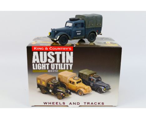 King and Country - A boxed Limited Edition King & Country RAF026 Royal Air Force Austin Light Utility truck. The model (limit
