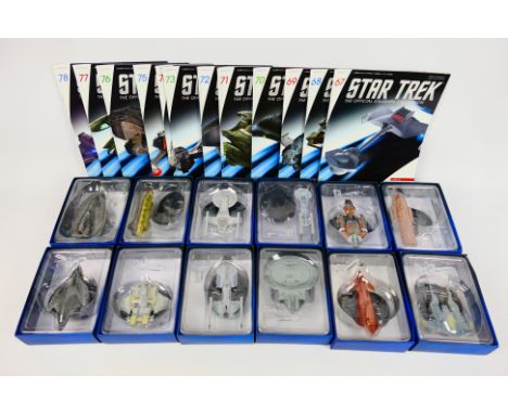 Eaglemoss - Star Trek - 12 x boxed die-cast model Stark Trek Space Ships - Lot includes U.S.S Excelsior (Prototype II). U.S.S