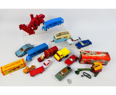  Matchbox, Corgi, BenBros - 14 x boxed/unboxed die-cast model vehicles - Lot includes a BenBros Medium Crane 310. A Corgi Maj