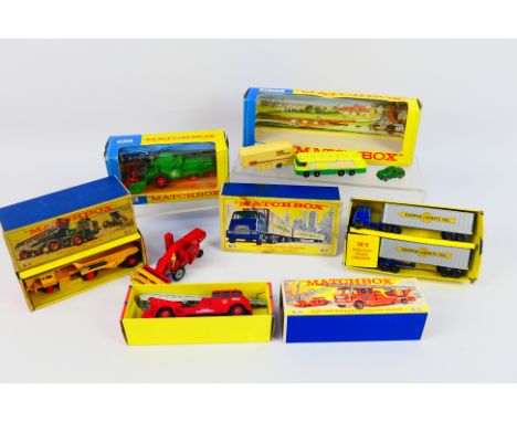  Matchbox, Other - 8 x boxed/unboxed predominantly Matchbox die-cast model vehicles - Lot includes a Matchbox #M-9 Inter-Stat