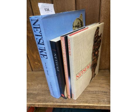 DAVEY (NEIL K) - NETSUKE,&nbsp; CLOTH, DUST JACKET, 1974 AND THREE OTHER REFERENCE BOOKS, NETSUKE (4)