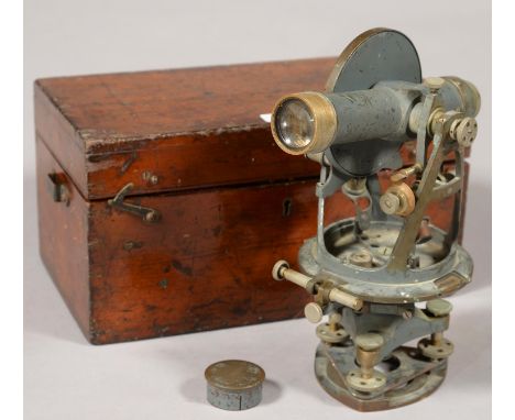 SURVEYING. A THEODOLITE, CASTELLA LONDON, 9144, SECOND QUARTER 20TH C, WITH 1.5" TELESCOPE, TWO VERNIERS, MICROMETER ADJUSTME