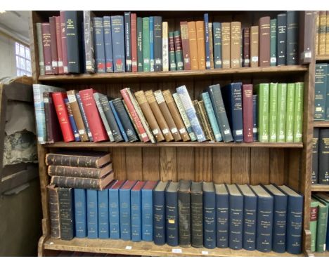 FIVE SHELVES OF BOOKS, TO INCLUDE HANSARD PARLIAMENTARY DEBATES, EARLY 19TH-EARLY 20TH C, 35 VOLS, LATER CLOTH AND OTHER SETS