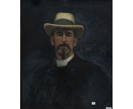 ALFRED ROBERT HAYWARD, RP (1875-1971) - PORTRAIT OF A CLERGYMAN, SIGNED AND DATED '08, OIL ON CANVAS, 75 X 62CM  Somewhat dus