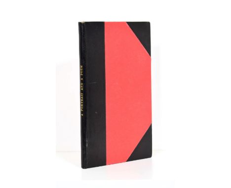 [Benet (Stephen Vincent)] A Portrait and A Poem, Paris: private publication, 1934, numbered limited edition of fifty copies, 