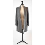 STELLA MCCARTNEY; a grey cashmere and wool short coat, size 38.