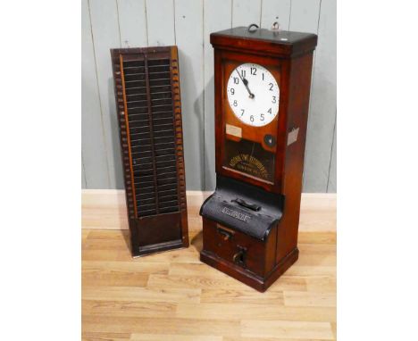 A National Recorder clocking in clock complete with card board