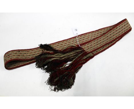 West Chile Chonos embroidered sash 