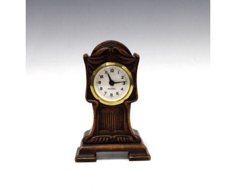 Art Nouveau style mantle clock, 18cm high 