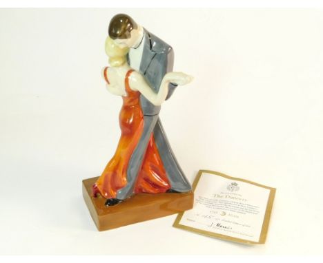 ROYAL WORCESTER FIGURE. 'The Dancers' by Doris Lindner. Special 2001 edition of the 1932 model No. 125/500 with certificate, 