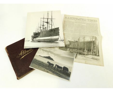 BRUNEL'S GREAT EASTERN. A reproduction photographic print of Brunel's Great Eastern waiting to be scrapped in 1888 on the Riv