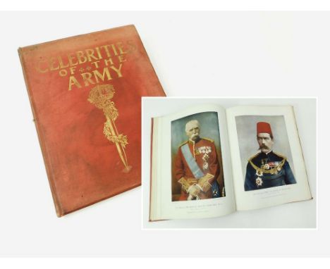 BOOK: CELEBRITIES OF THE ARMY. 'Celebrities of The Army'. Colour portraits & short biographies of the important British army 