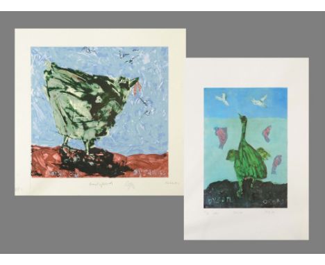 JULIAN DYSON. Three prints: Two copies of 'Early Bird'. One an Artist's Proof, inscribed, dated 12-06-01 & signed in pencil, 