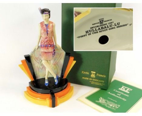 KEVIN FRANCIS CERAMICS. 'Hullabalu Lu'. 'First in The Ritzy Girl Series' with certificate & box. Provenance: from the 'Art De