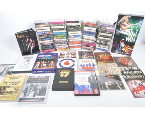 A collection of late 20th Century MOD interest DVD's, CD's & Cassette tape music memorabilia to include;  77 x Tapes; INXS - 