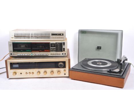 A collection of 20th century audio / music equipment. The collection to include an Akai GXC-36D stereo cassette deck, a Reali