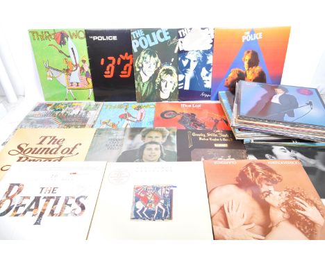 A collection of vintage 20th century LP long play 33rpm vinyl records. To include artists; 10cc, Adam and the Ants, Alison Mo