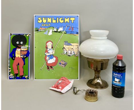 Two reproduction enamel signs - one 'Sunlight Soap' (51 x 35.5cm); the other 'Robertsons Golden Shred' (36 x 16.5cm); togethe